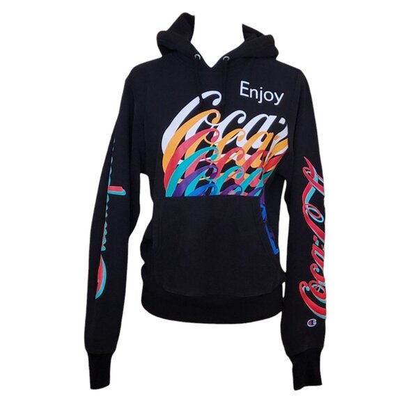 Champion and Coca Cola Collab Reverse Weave Graphic Hoodie NEW Unisex - Picture 16 of 16